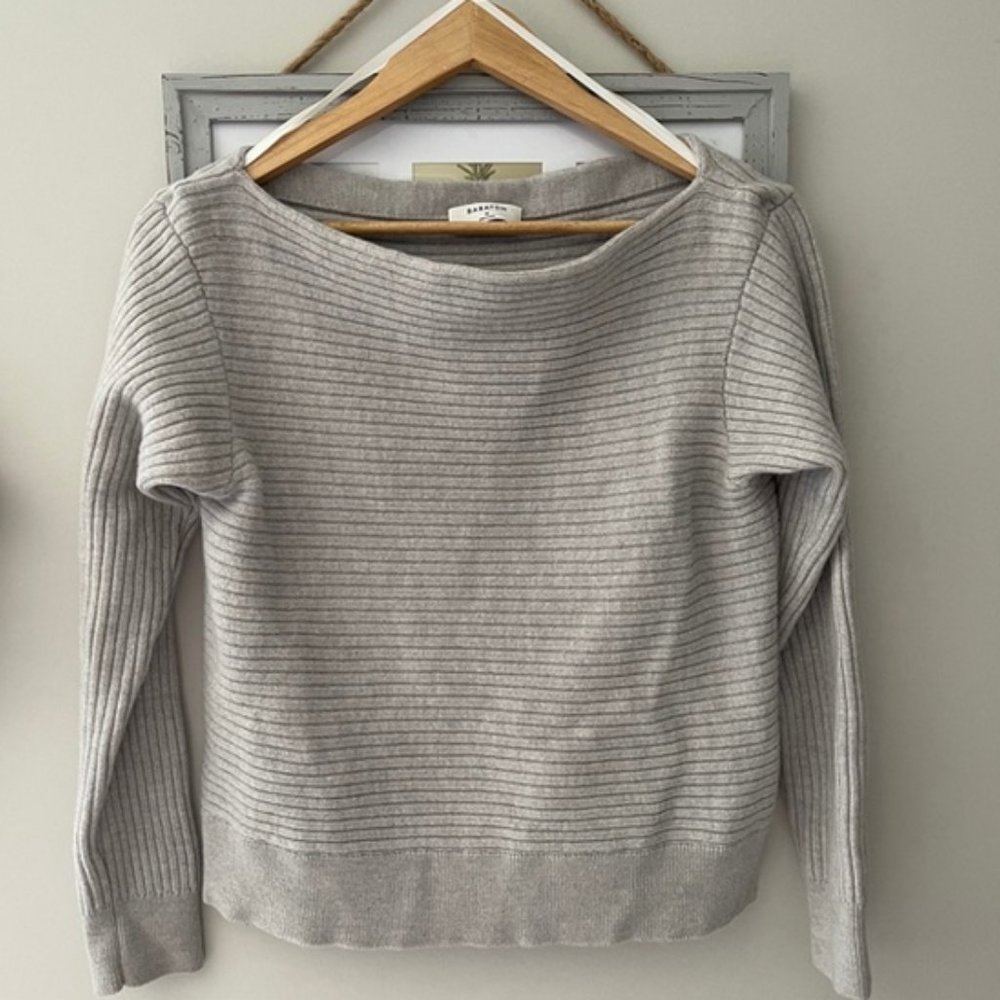 Aritzia Babaton Luc Ribbed Knit Boat Neck Sweater